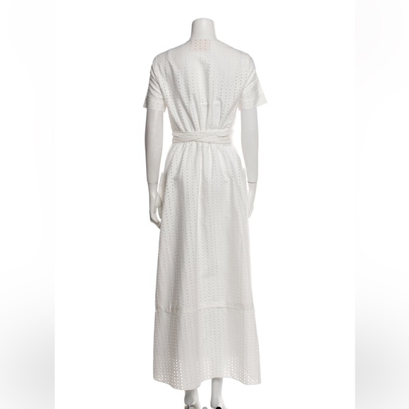 BROCK COLLECTION COTTON POPLIN EYELET WRAP MAXI DRESS - NWT - Picture 15 of 16